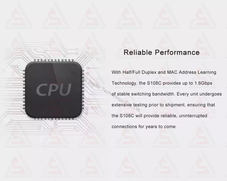 سوئیچ 8 پورت مرکوسیس مدل MS108 — تصویر ۴