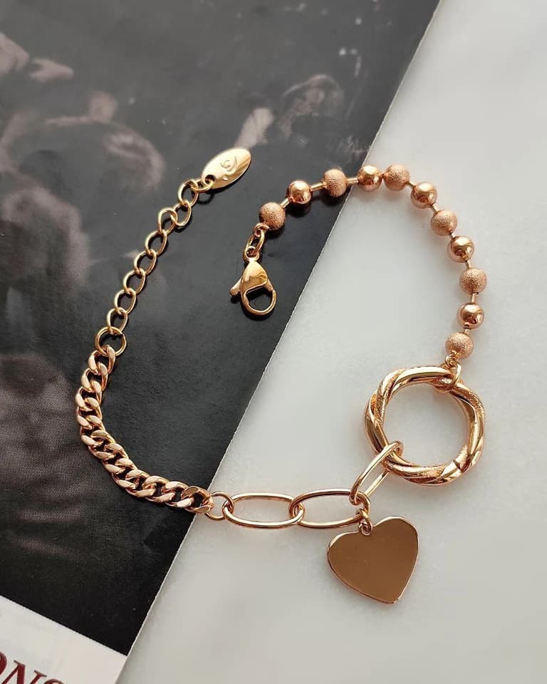 دستبند گوی و آویز قلب ژوپینگ — تصویر ۳