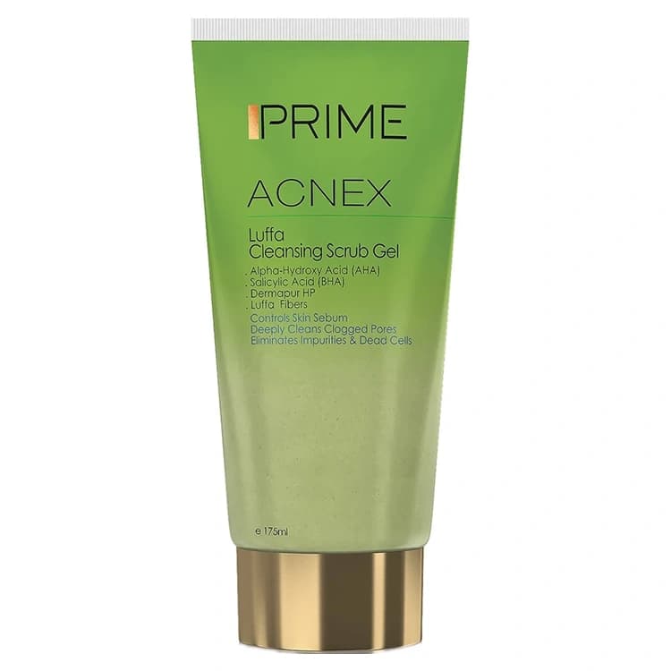 ژل شوینده صورت PRIME مدل Acnex Luffa حجم 175 میلی لیتر