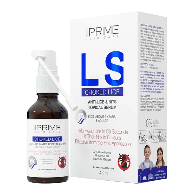 سرم مو PRIME مدل Choked Lice حجم 50 میلی لیتر — تصویر ۳