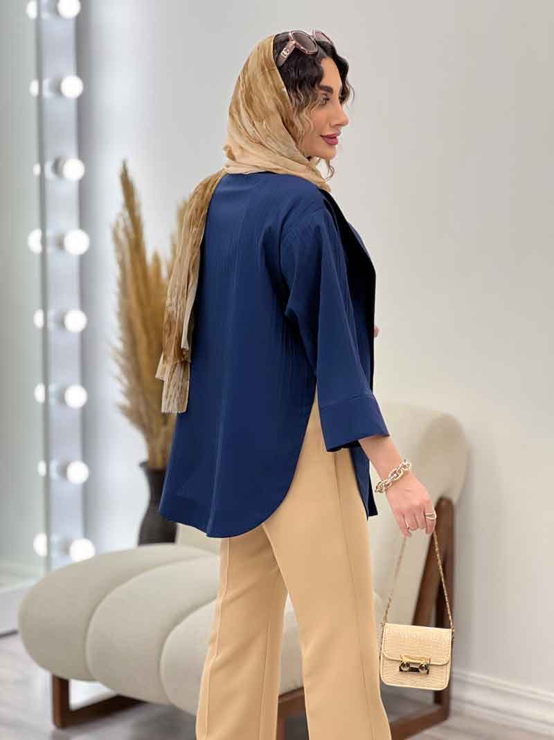 مانتو جلو باز پایین هلال کد 5219 — تصویر ۷