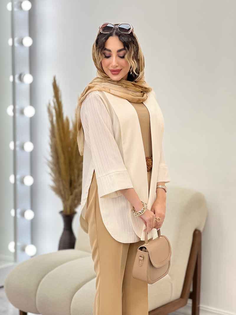 مانتو جلو باز پایین هلال کد 5219 — تصویر ۵