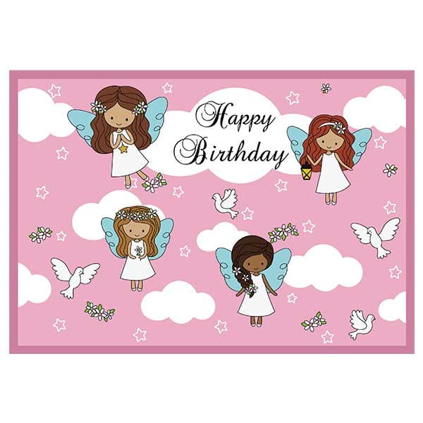 بنر فرشته happy birthday