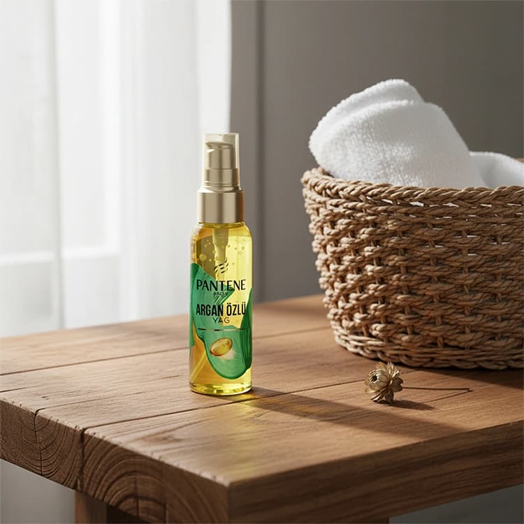 سرم مو Pantene مدل Pro V Argan Oil حجم 100 میلی لیتر — تصویر ۳