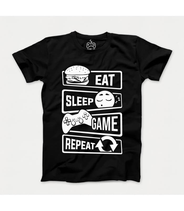 تی شرت طرح EAT.SLEEP.GAME