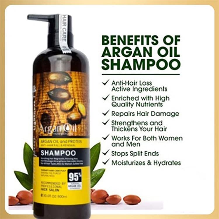 شامپو Lightness مدل Argan Oil حجم 900 میلی لیتر — تصویر ۳