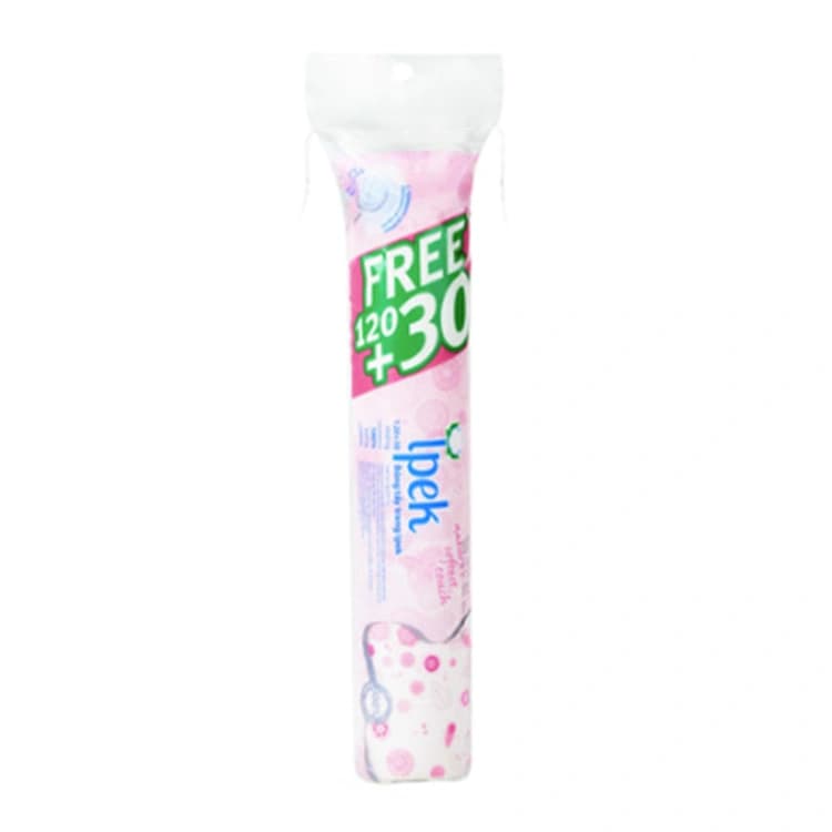 پد آرایش پاک کن Ipek مدل Cotton Pads بسته 150 عددی