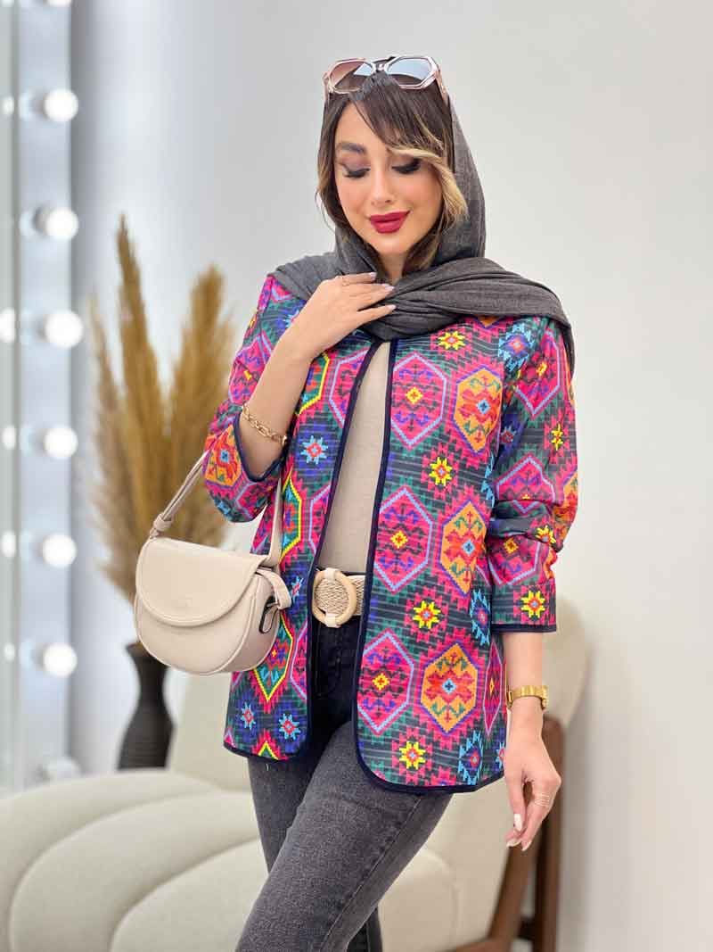 مانتو طرح سنتی نارین کد 5183 — تصویر ۲