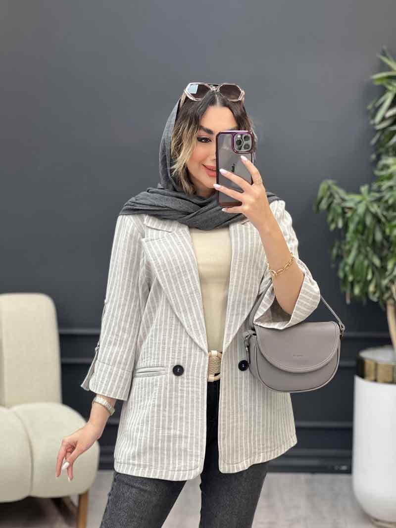 مانتو آستین سگک الیکا کد5202 — تصویر ۴