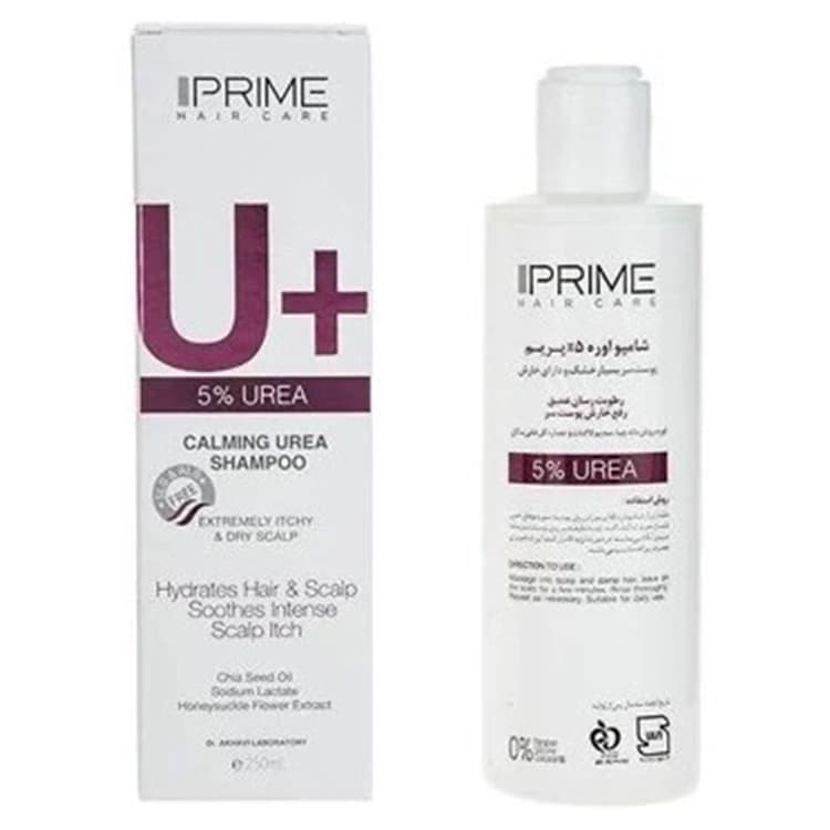 شامپو PRIME مدل Calming Urea حجم 250 میلی لیتر — تصویر ۴