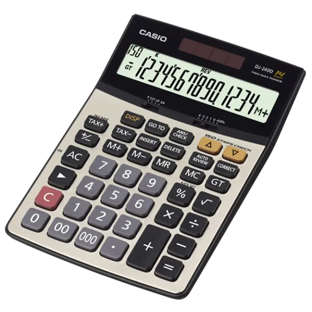 ماشین حساب رومیزی کاسیو DJ240 اصلی CASIO — تصویر ۲