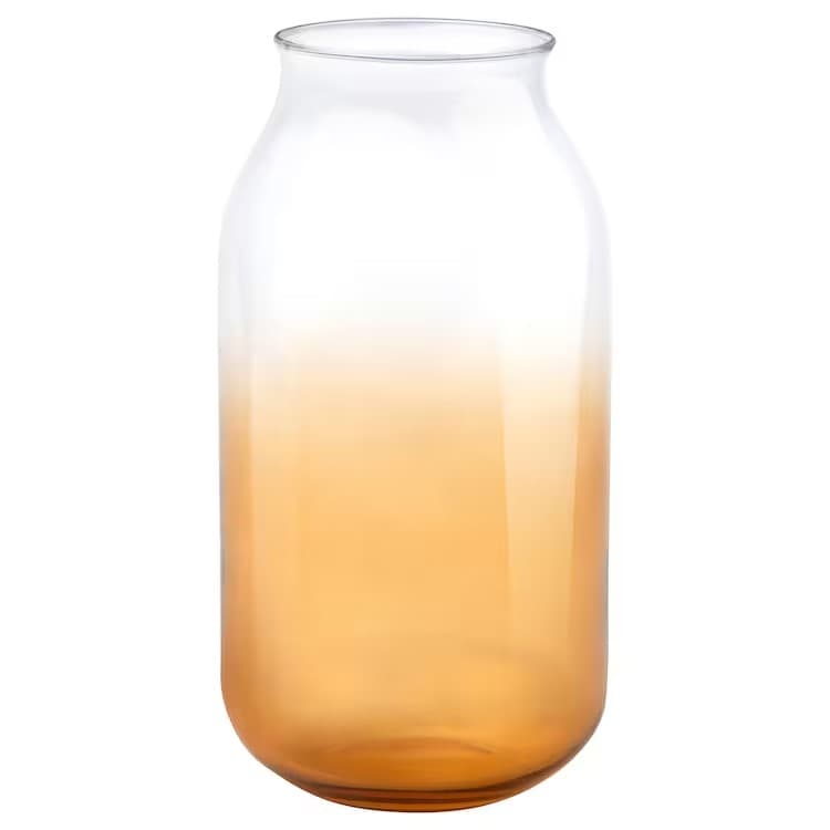 گلدان ایکیا، مدل AROMATISK، زرد، 25×12 سانتی متر