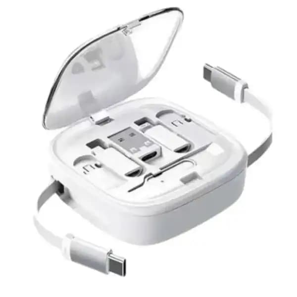 مجموعه لوازم جانبی موبایل کوتسی مدل Coteci Travel Edition Multi-functional Retractable Cable Organizer 87701 — تصویر ۲