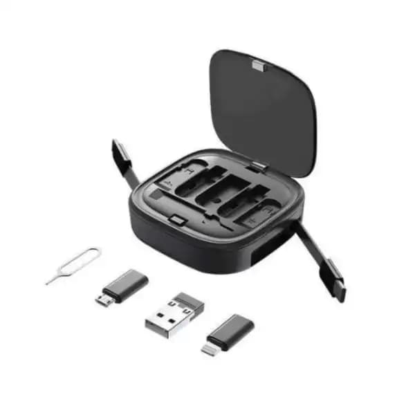 مجموعه لوازم جانبی موبایل کوتسی مدل Coteci Travel Edition Multi-functional Retractable Cable Organizer 87701 — تصویر ۳