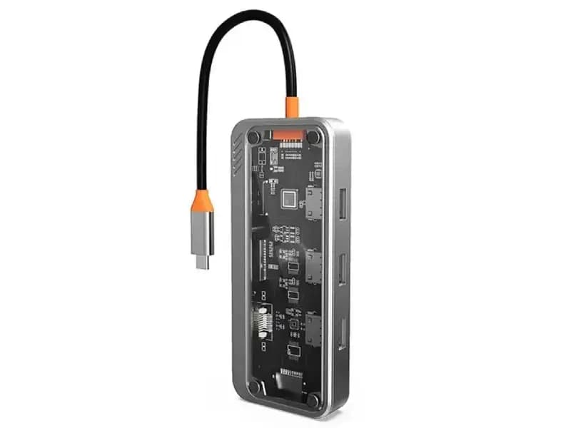 هاب 10پورت Type-C کوتسی مدل Coteci 16013 10-in-1 Multifunctional TYPE-C Docking