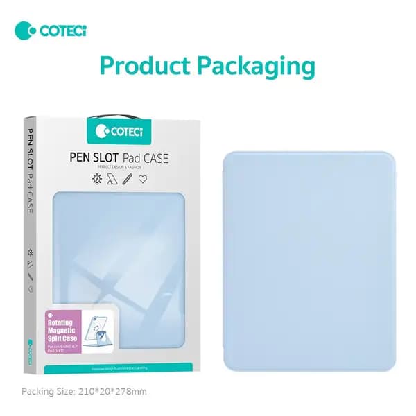 کیف کلاسوری مناسب تبلت اپل 13 اینچ کوتسی مدل Coteci IP-102 Ipad Pro 13 M4 2024 — تصویر ۸