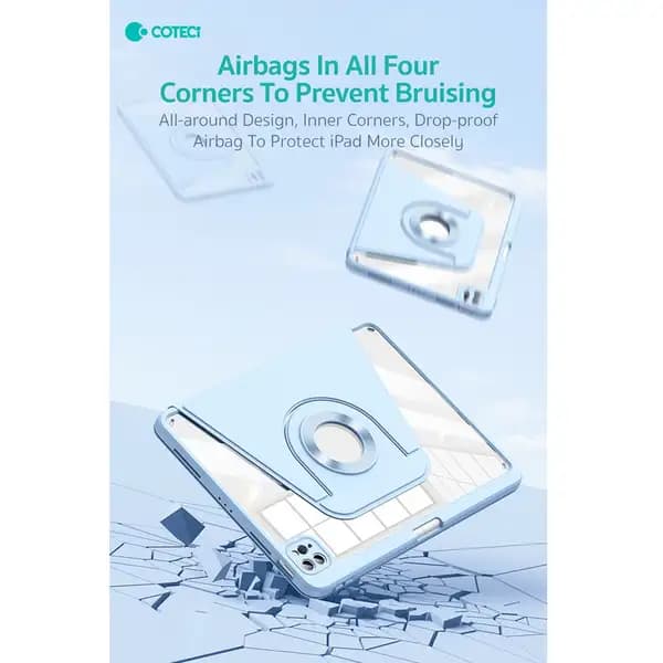 کیف کلاسوری مناسب تبلت اپل 11 اینچ کوتسی مدل Coteci IP-099 Ipad Air 4/5/6 Ipad pro 2/3/4 — تصویر ۴