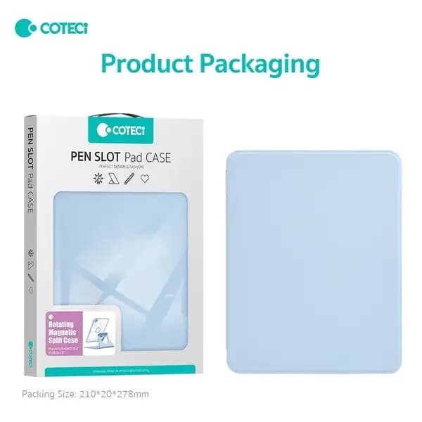 کیف کلاسوری مناسب تبلت اپل 11 اینچ کوتسی مدل Coteci Ipad Pro 11 2024 IP-101 — تصویر ۸