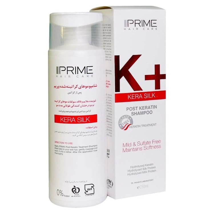 شامپو PRIME مدل Kera Silk حجم 250 میلی لیتر — تصویر ۲