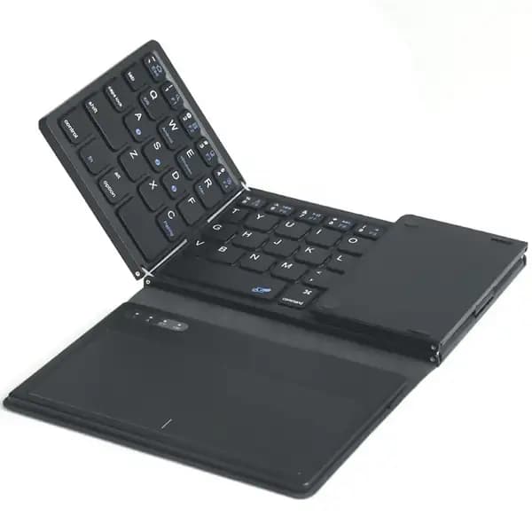 کیبورد بی‌سیم تاشو شارژی با تاچ پد کوتسی مدل Coteci Folding Bluetooth Keyboard with TouchPad OF-032 — تصویر ۲