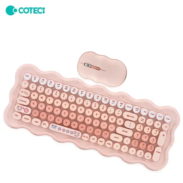 کیبورد و ماوس بی سیم کوتسی مدل Coteci OF-056 wired keyboard and mouse set