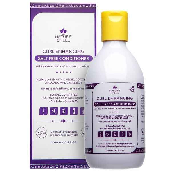 نرم کننده و تقویت کننده موی فر نیچر سپل NATURE SPELL اصل مدل CURL ENHANCING حجم 300 میل | بدون سولفات و نمک