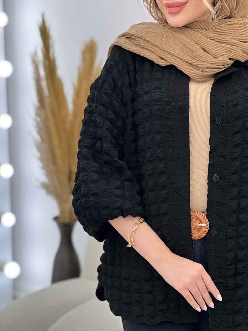 مانتو آستین پفی رونیکا کد 5198 — تصویر ۴