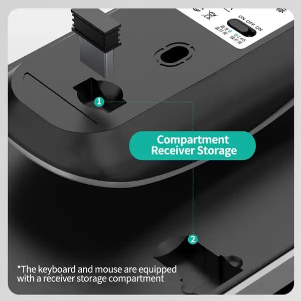 ماوس و کیبورد دو حالته بی سیم کوتسی مدل Coteci Keyboard & Mouse OF-045 — تصویر ۳