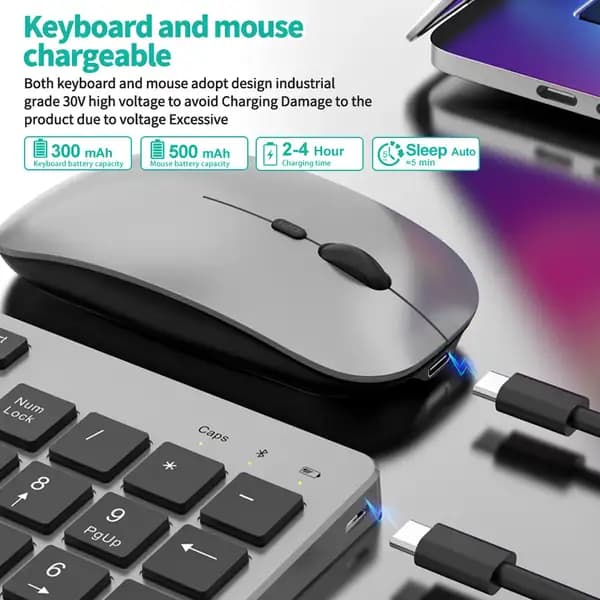 ماوس و کیبورد دو حالته بی سیم کوتسی مدل Coteci Keyboard & Mouse OF-045 — تصویر ۵