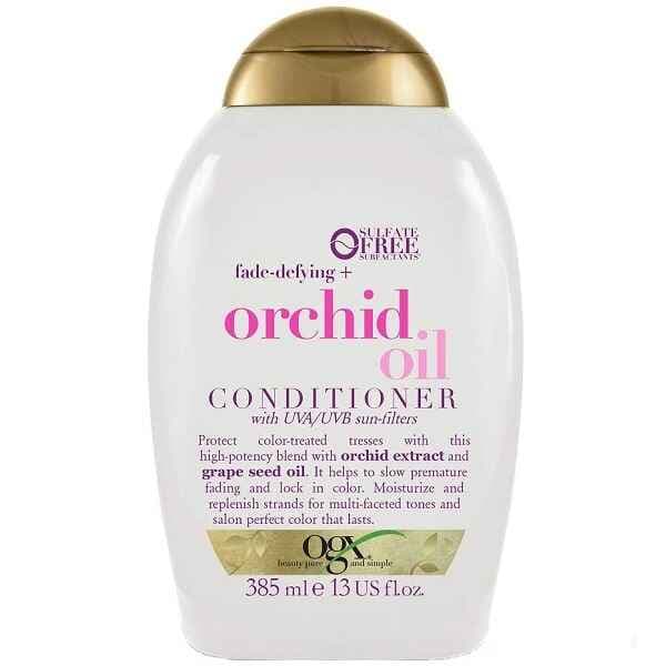 نرم کننده او جی ایکس OGX اصل مدل ارکید اویل ORCHID OIL حجم 385 میل | تثبیت رنگ مو، آبرسان، صاف کننده