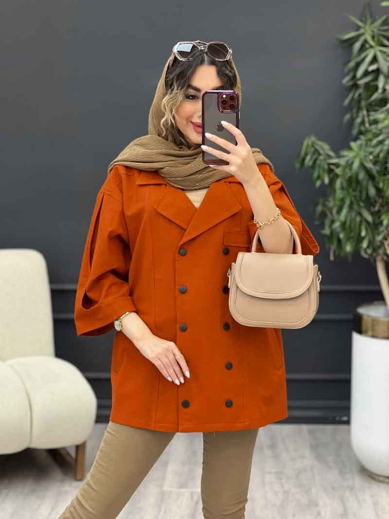 مانتو لینن ده دکمه کد 5173 — تصویر ۳