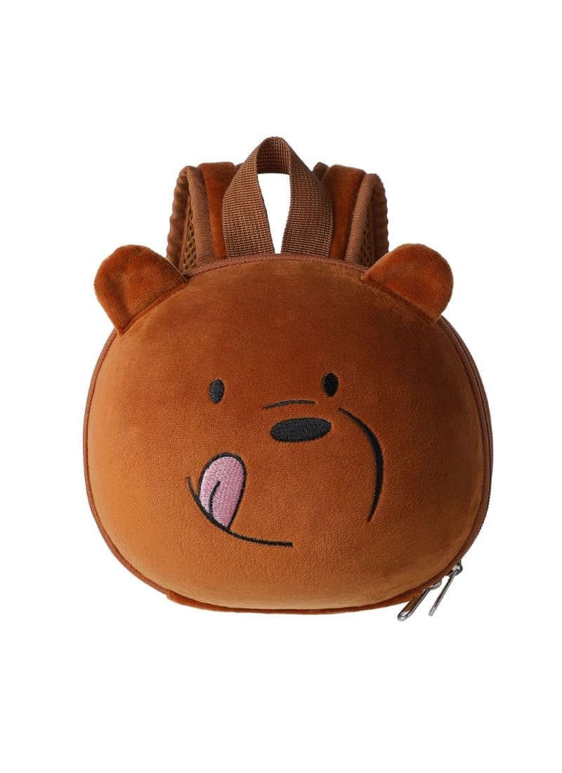 کوله پشتی مینیسو، طرح We Bare Bears (قهوهایی)، 18×9×21 سانتی متر