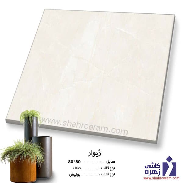 سرامیک پرسلان ژیوار 80*80 کاشی زهره