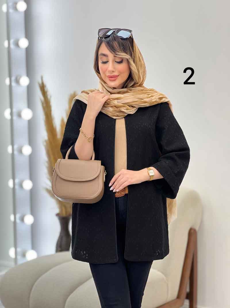 مانتو مغزی دوزی نسا کد 5165 — تصویر ۲