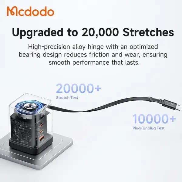 شارژر دیواری 100 وات 4 پورت مک دودو مدل Mcdodo CH-8470 — تصویر ۶