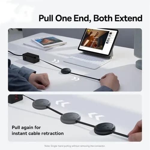 کابل تبدیل USB-C به USB-C بیسوس مدل Basuse Free2Pull Mini 60W — تصویر ۵