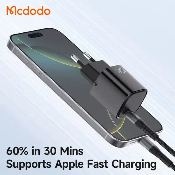 شارژر دیواری تایپ سی 30 وات مک دودو مدل Mcdodo CH-0080 Nano — تصویر ۷
