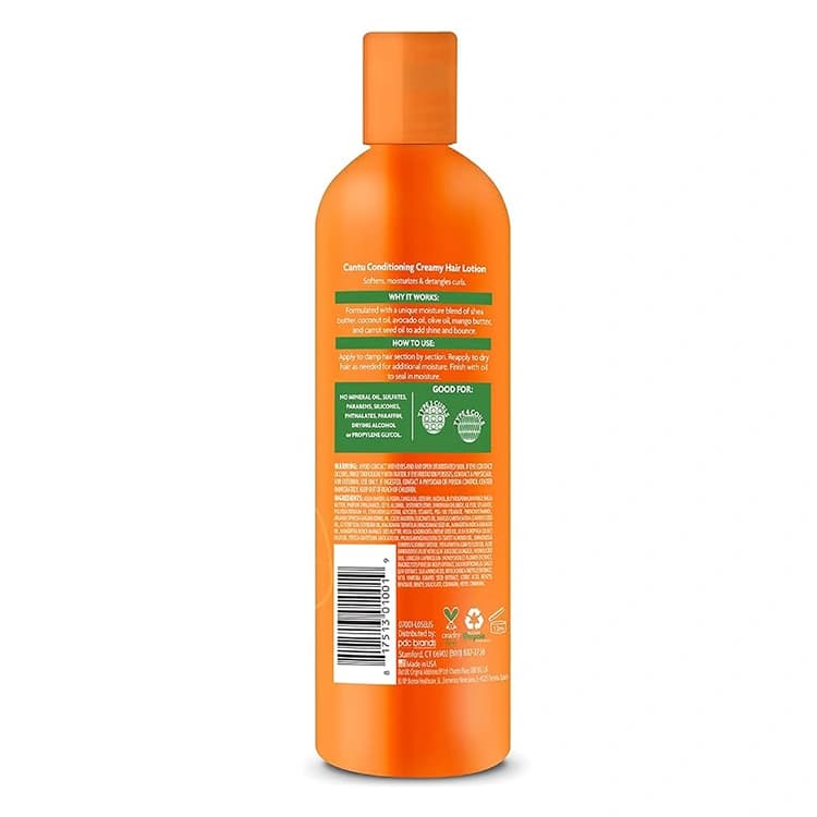 لوسیون مو Cantu مدل Conditioning Creamy حجم 355 میلی لیتر — تصویر ۲