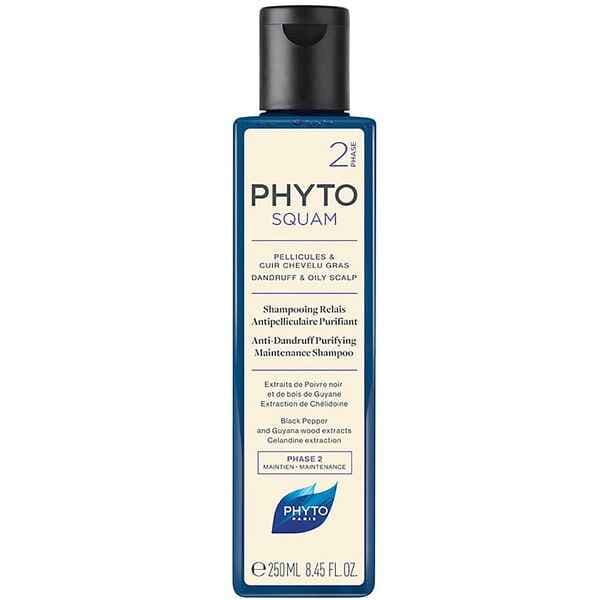 شامپو ضد شوره فیتو PHYTO مدل اسکوام SQUAM حجم 250 میل | ضد شوره پوست سر چرب