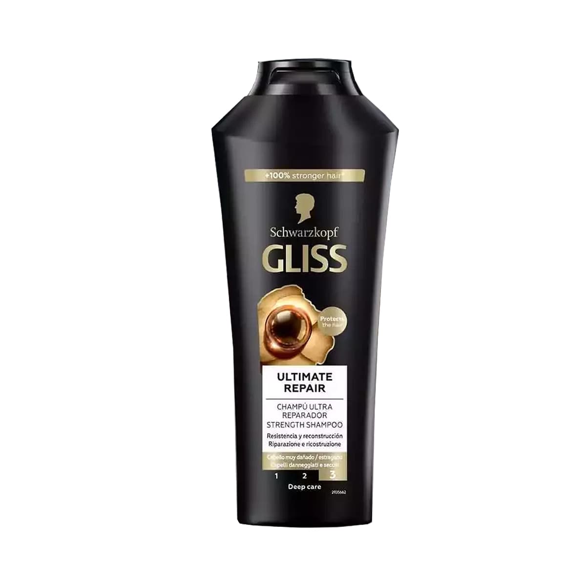 شامپو گلیس مشکی مخصوص موهای بسیار آسیب دیده مدل Gliss Ultimate Repair