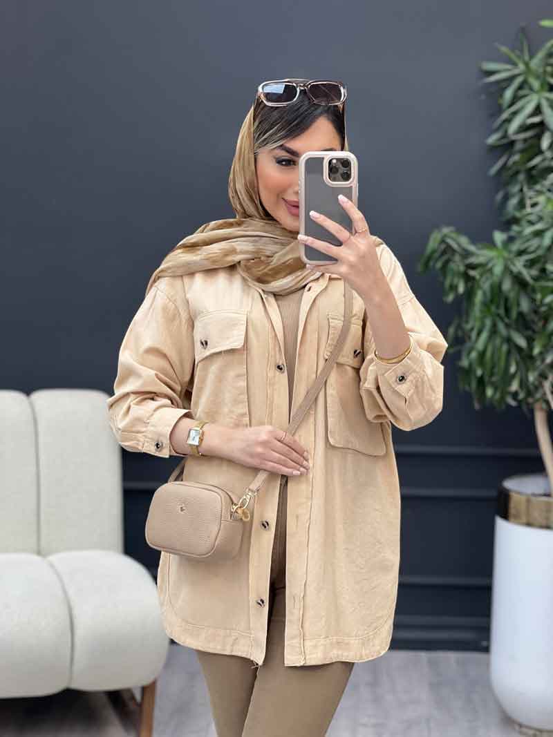 مانتو دو جیب پاکتی آویسا کد 4905 — تصویر ۶