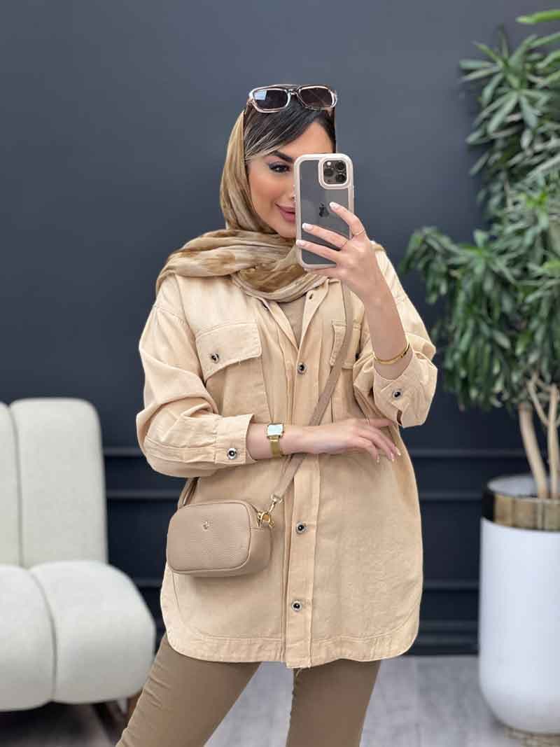 مانتو دو جیب پاکتی آویسا کد 4905 — تصویر ۵