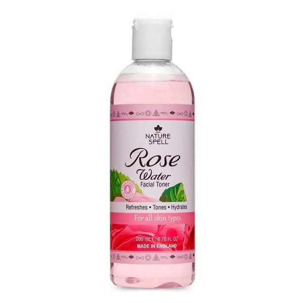 تونر گل رز نیچر سپل Nature Spell اصل مدل رز واتر Rose Water حجم 200 میل |مناسب انواع پوست