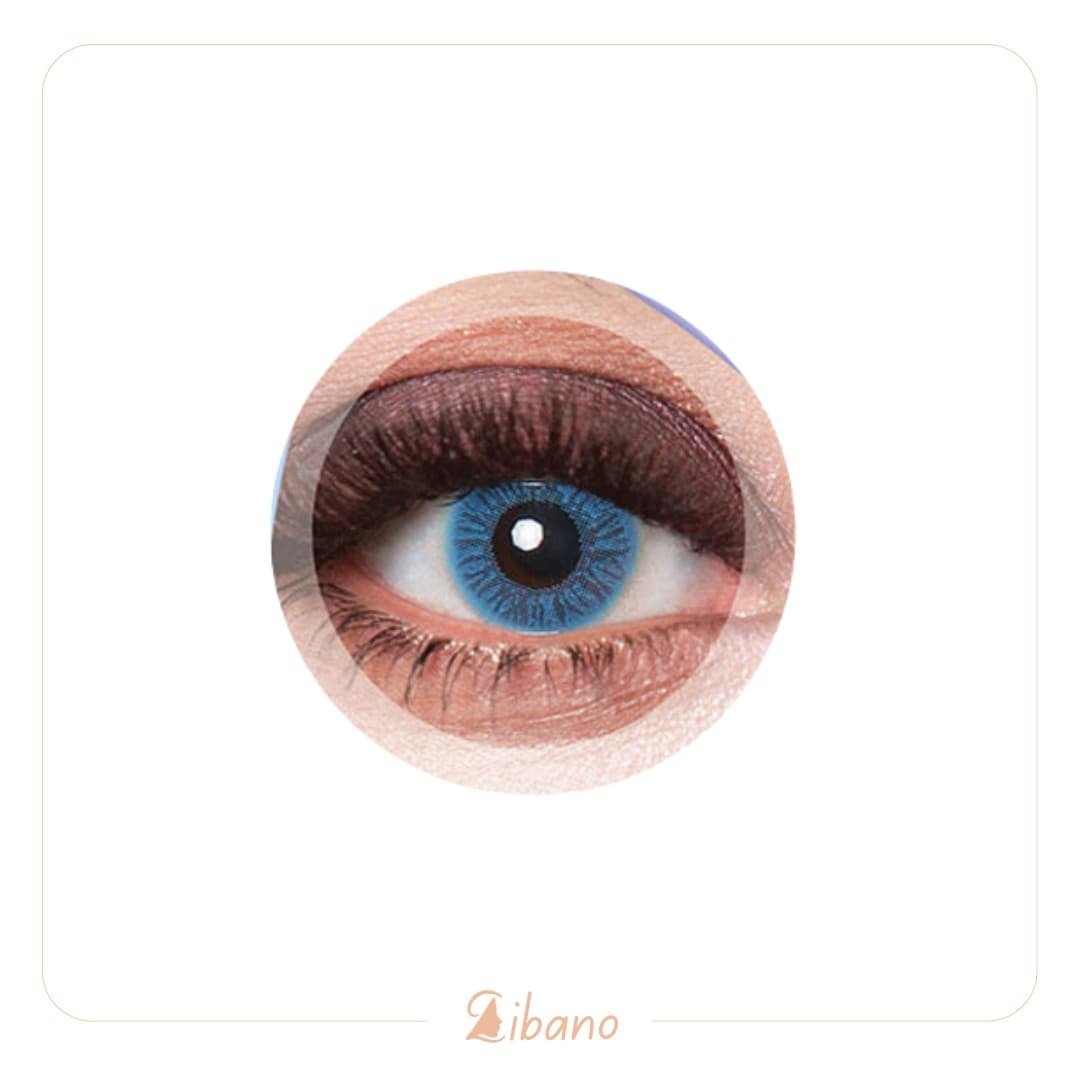 لنز رنگی کلیر ویژن (Clear Vision) مدل LB-102 آبی طوسی