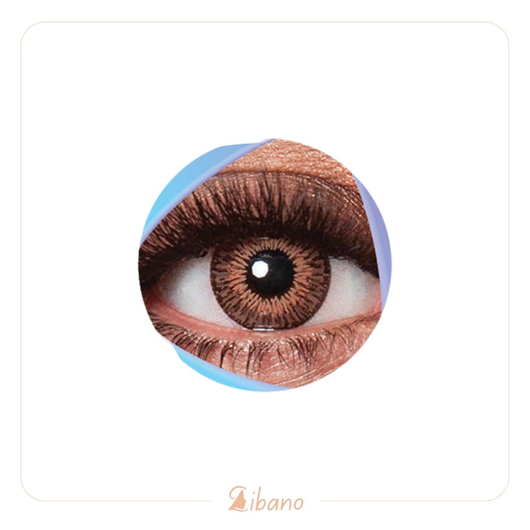 لنز رنگی کلیر ویژن (Clear Vision) مدل YH-306 عسلی دوردار