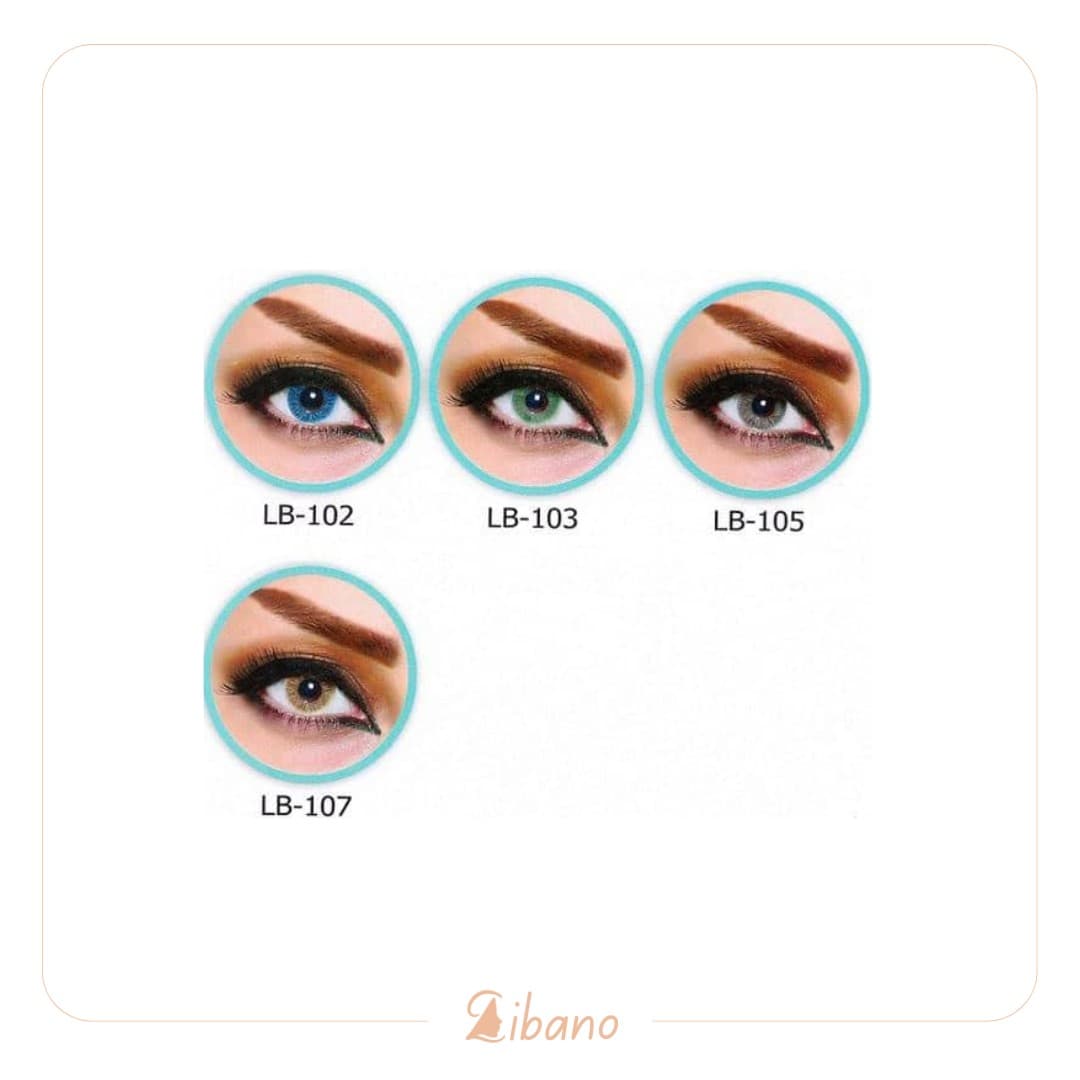 لنز رنگی کلیر ویژن (Clear Vision) مدل YH-306 عسلی دوردار — تصویر ۲