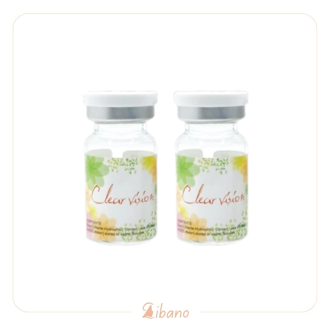 لنز رنگی کلیر ویژن (Clear Vision) مدل YH-303 سبز مرکز عسلی دوردار — تصویر ۶