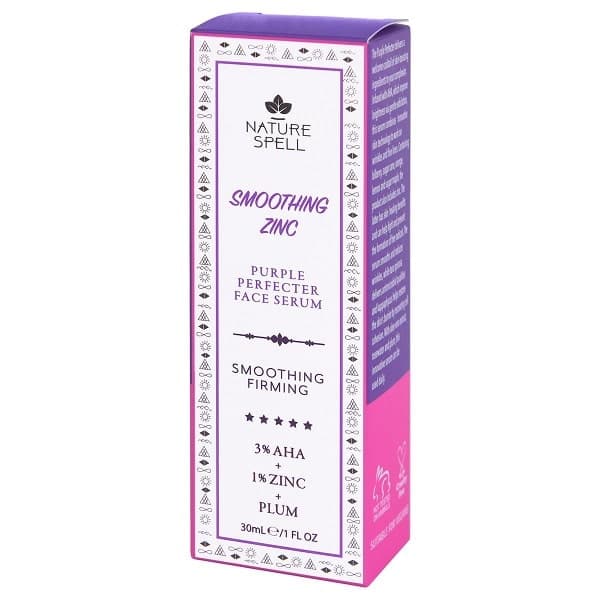 سرم لایه بردار و روشن کننده نیچر سپل Nature Spell مدل smoothing zinc حجم 30 میل | حاوی 3% اسید AHA و 1% زینک — تصویر ۳