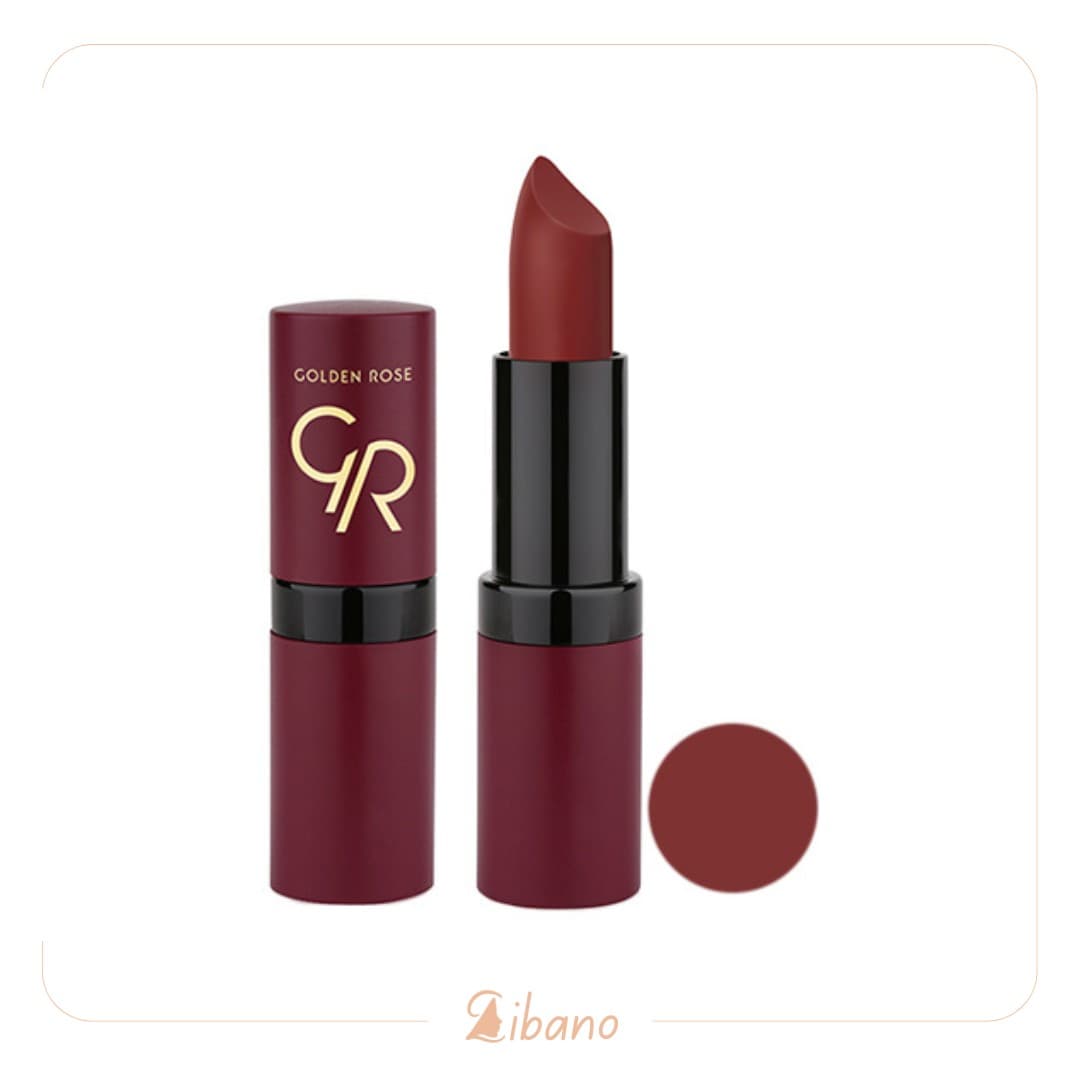 گلدن رز رژلب جامد مات ولوت شماره (22) Golden Rose Velvet Matte