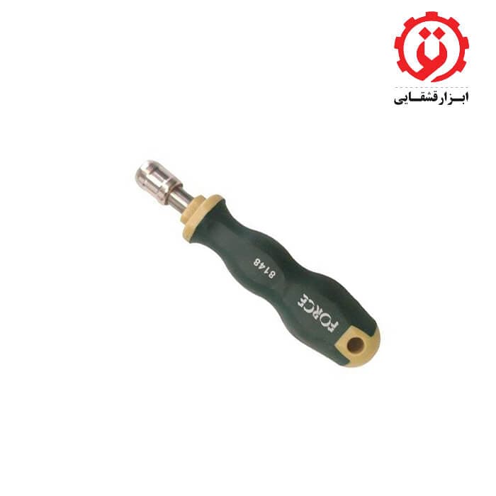 پیچ گوشتی بیت خور ضامن دار 1/4 درایو فورس مدل 8144
